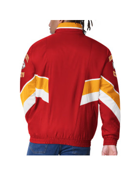 Kansas City Chiefs Captain Red Varsity Satin Jacket