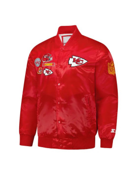 Kansas City Chiefs Exclusive Red Varsity Satin Jacket