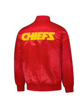 Kansas City Chiefs Exclusive Red Varsity Satin Jacket