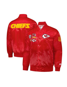 Kansas City Chiefs Exclusive Red Varsity Satin Jacket