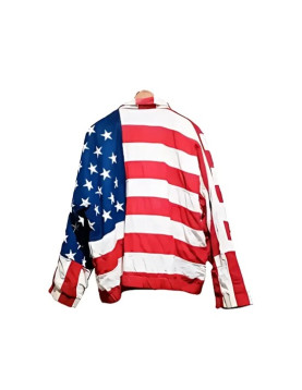 Kanye West American Flag Parachute Jacket