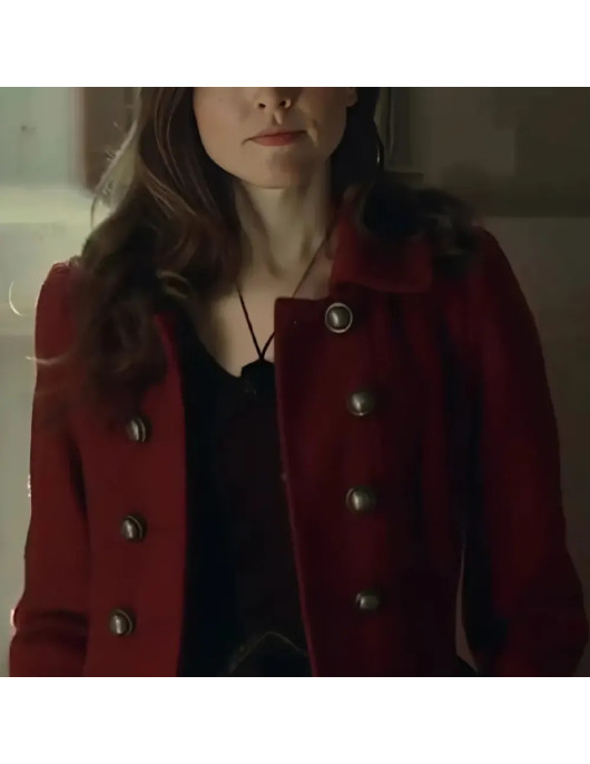 Katie Sheridan Firecracker 2024 Red Wool Coat