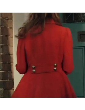 Katie Sheridan Firecracker 2024 Red Wool Coat