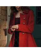 Katie Sheridan Firecracker 2024 Red Wool Coat