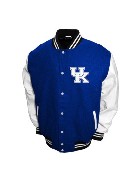 Kentucky Wildcats Graduate Royal and White Varsity Jacket