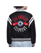 LA Clippers Printed Logo Varsity Satin Jacket