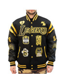 LA Lakers Kobe Bryant Collage Legends Black Varsity Jacket