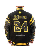 LA Lakers Kobe Bryant Collage Legends Black Varsity Jacket