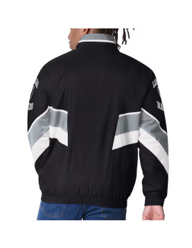 Las Vegas Raiders Captain Black Varsity Satin Jacket