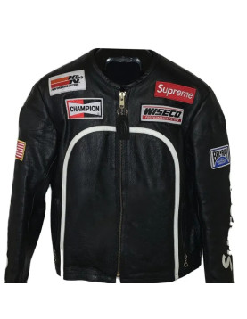 Leather Supreme Star Stussy Jacket