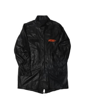 Leather Vlone Friends Black Coat