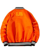 Leora Toy Hip Hop Orange Varsity Jacket