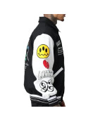 Loiter Varsity Black Jacket