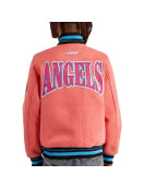 Mash Up Angels Peach Varsity Wool Jacket