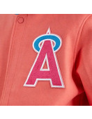 Mash Up Angels Peach Varsity Wool Jacket