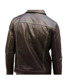 Men's Brown Leather Shirt