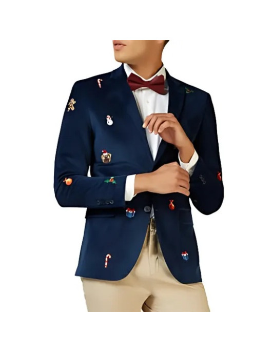 Men's Christmas Blue Blazer