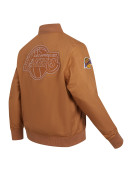 Men's Los Angeles Lakers Brown Paint The City Full-Zip Jacket