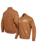 Men's Los Angeles Lakers Brown Paint The City Full-Zip Jacket