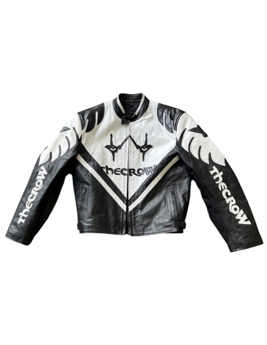 Men's The Crow Halloween Racing Leather Jacket