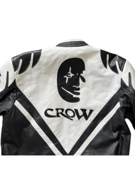 Men's The Crow Halloween Racing Leather Jacket