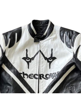 Men's The Crow Halloween Racing Leather Jacket