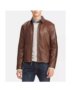 Men’s Lambskin Sporty Leather Jacket