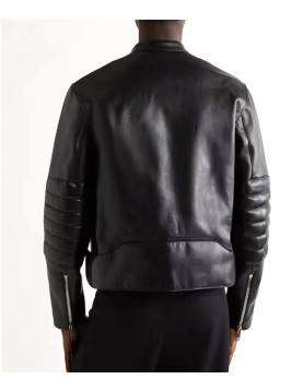 Men’s Slim Fit Cow Leather Motorcycle Jacket