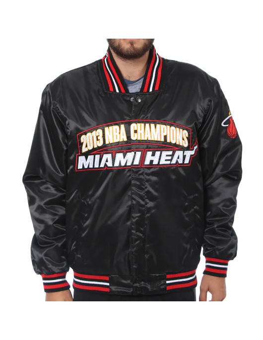 Miami Heat Back-to-Back Finals Champions Satin Jacket