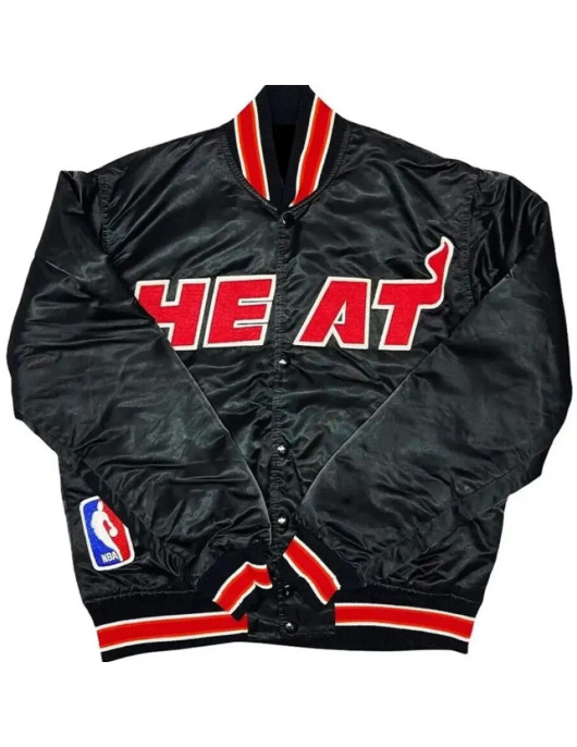 Miami Heat Satin Black Jacket