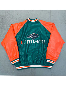 Miami Hurricanes 2000’s Spellout Varsity Jacket