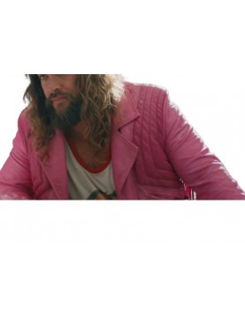 Minecraft Movie Jason Momoa Pink Leather Jacket