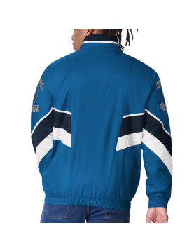 Minnesota Timberwolves Captain Blue Varsity Satin Jacket