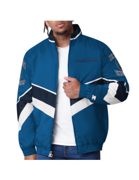 Minnesota Timberwolves Captain Blue Varsity Satin Jacket