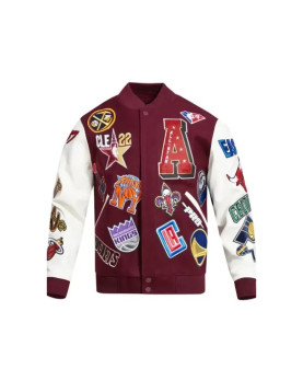 NBA All Star Maroon and White Jacket