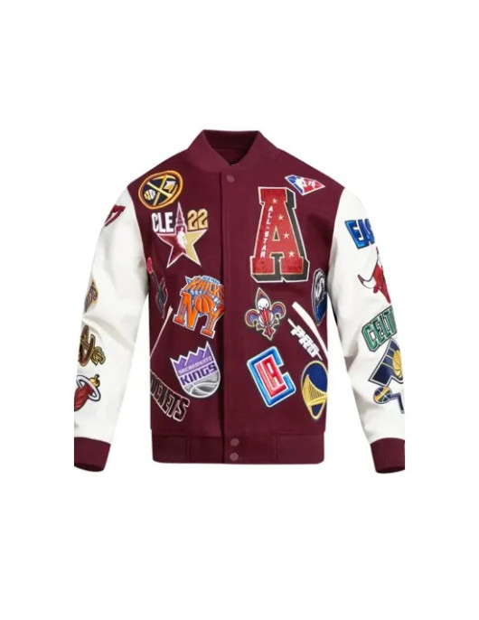 NBA All Star Maroon and White Jacket