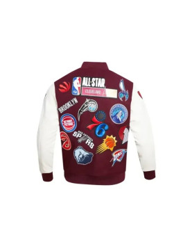 NBA All Star Maroon and White Jacket