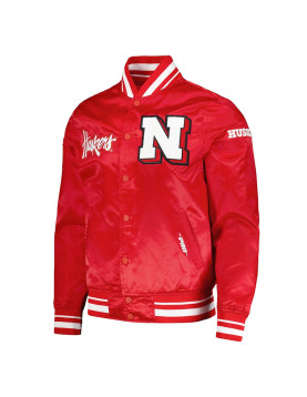 Nebraska Huskers Classic Scarlet Satin Jacket