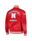 Nebraska Huskers Classic Scarlet Satin Jacket