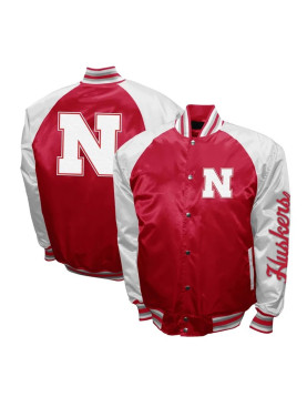 Nebraska Huskers The Game Scarlet Satin Jacket