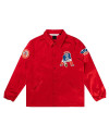 New England Patriots Red Satin Windbreaker