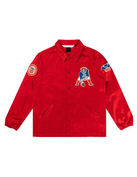 New England Patriots Red Satin Windbreaker