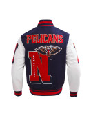 New Orleans Pelicans Mashup Classic Rib Varsity Jacket