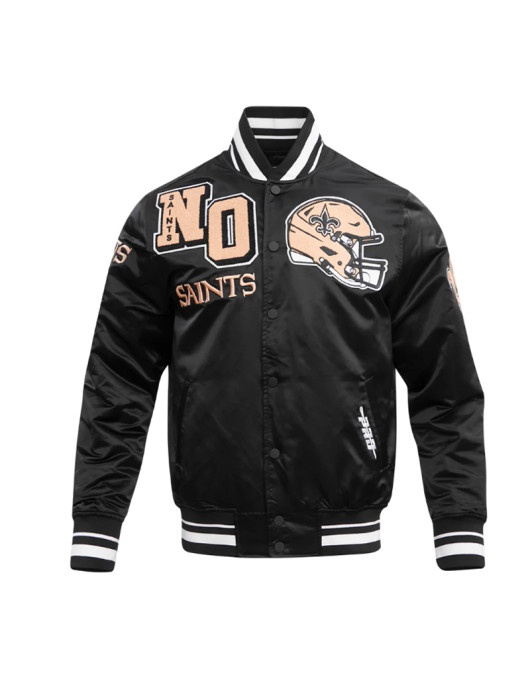 New Orleans Saints Mashup Classic Rib Satin Jacket