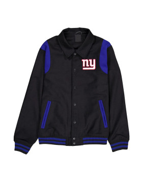 New York Giants Sport Night Teddy Varsity Jacket