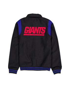 New York Giants Sport Night Teddy Varsity Jacket