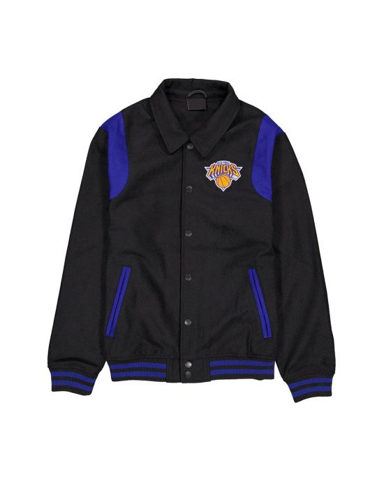 New York Knicks Sport Night Teddy Varsity Jacket