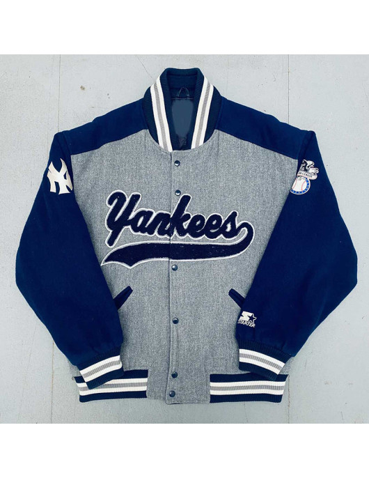 NY Yankees 1990’s Script Spellout Varsity Jacket