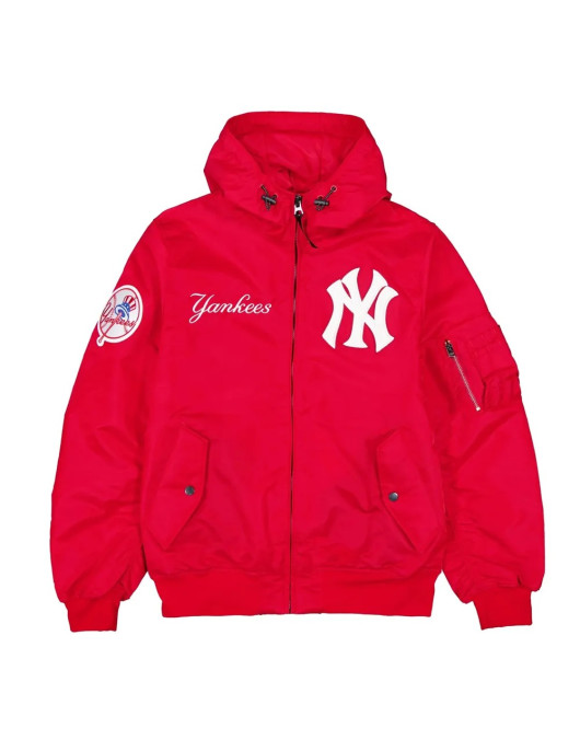 NY Yankees Historic L-2B Hooded Bomber Jacket