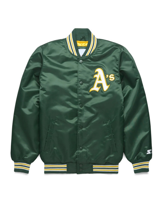 Oakland Athletics Classic Green Satin Jacket